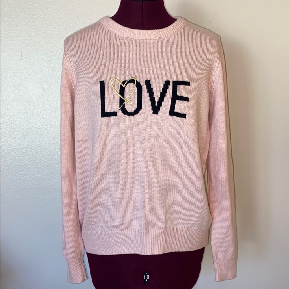 Victoria’s Secret pink “Love” Sweater